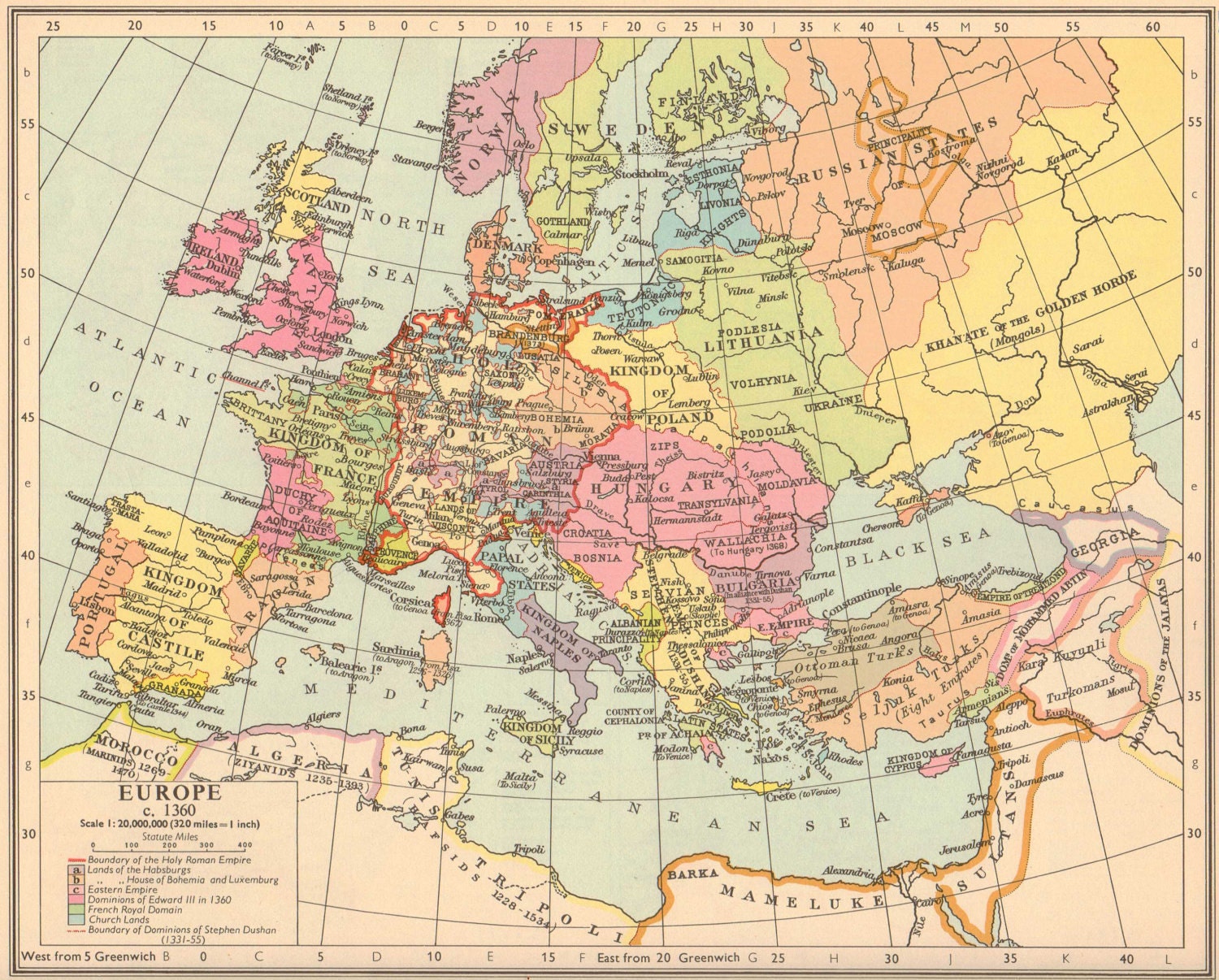 Ancient Map Europe