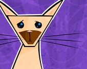 Plato the Siamese Cat print 8.5 x 11