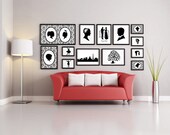 Custom Silhouette Portrait - Framed 8x10 Art Print