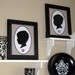 Custom Silhouette Portrait - Framed 8x10 Art Print