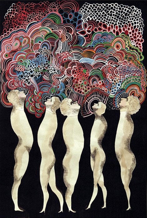 13 x 19 archival art print, Mind Bubble