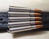 Bullet Belt Buckle Military 303 British Nickel