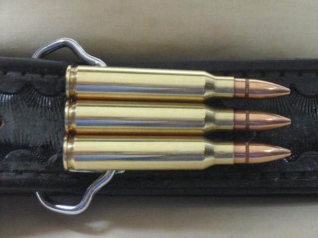 Bullet Belt Buckle Military 5.56 223 Reminton Brass