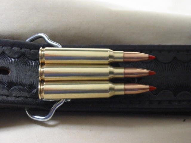 Bullet Belt Buckle Military 5.56 V-Max Brass