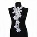 Snowflake. Scarf Crochet Neck decoration in Winter White  AOD from Ayca  Valentine's day