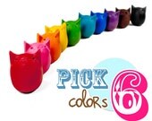 All Natural Soy & Beeswax Crayons - Customize 6 Kitty Eggs