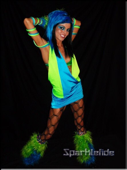 UV Cyber Gravity Rave Costume