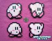 Nintendo Kirby's Adventure - Set of 4 Perler Bead Sprites