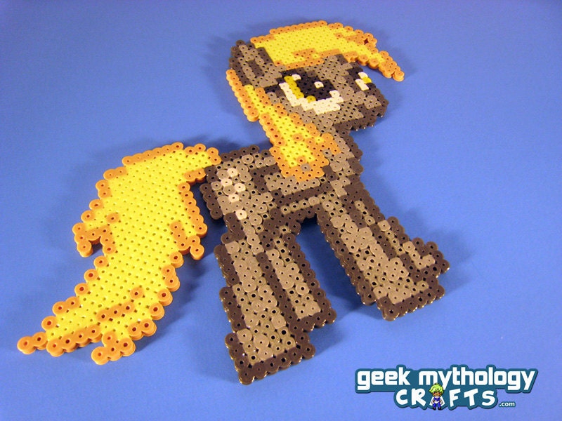 Derpy Hooves My Little Pony Friendship is Magic - Perler Bead Sprite Pixel Art Decoration