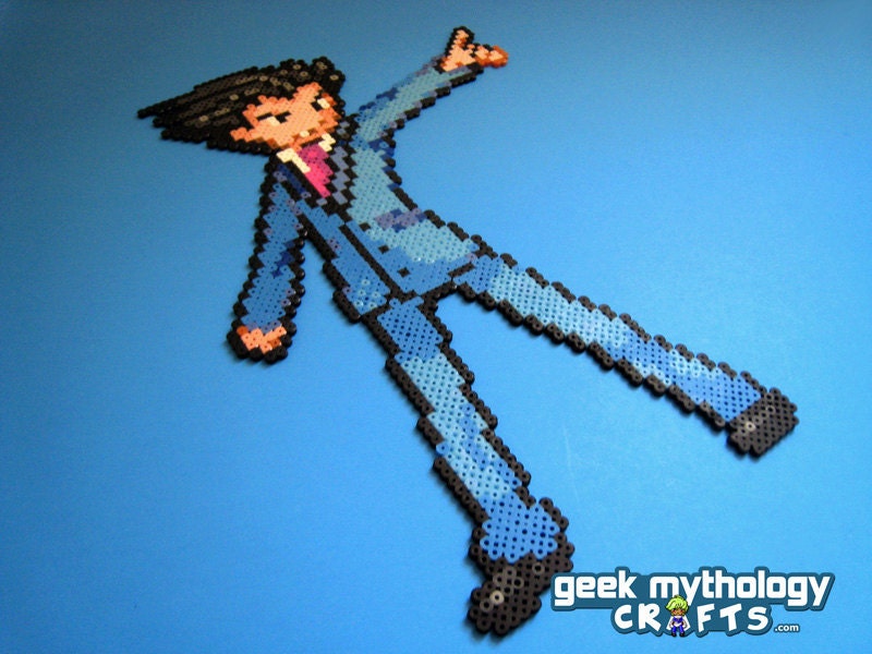 Phoenix Wright Custom Perler Bead Sprite