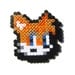 Sonic the Hedgehog Battle Icon Magnet Perler Pixel Sprites Set of 4 - Sonic, Tails, Amy, Knuckles