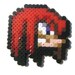 Sonic the Hedgehog Battle Icon Magnet Perler Pixel Sprites Set of 4 - Sonic, Tails, Amy, Knuckles