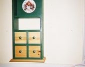 Wall Clock with Apothecary Drawers - Free shipping in the continental USA