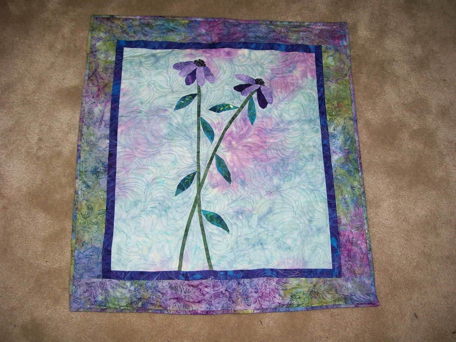 Coneflower wall hanging