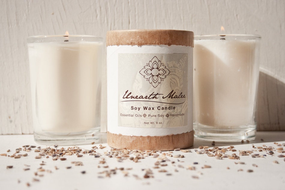 Candle Deal - 3 Wooden Wick Soy Candles Made With Pure Essential Oils, 8 oz.  You choose blends