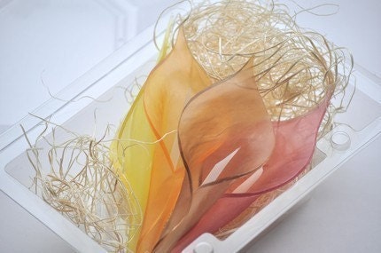 Wedding Favors - Unique Rustic Autumn Calla Lily Soap Favor Gift Set - Thanksgiving Favors - Wedding Favors -Boxed