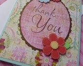 Pretty Floral Thank You Card