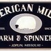 American Mills Farm and Spinnery primitive wood sign sheep