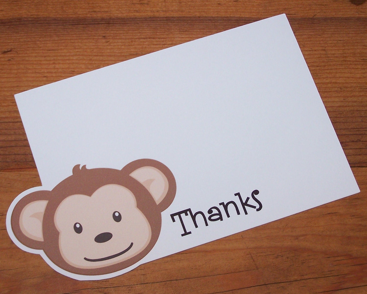Monkey Party - Set of 8 Mod Monkey Thank You Cards by The Birthday House Il_170x135