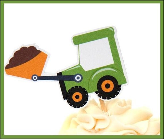 bulldozer cupcakes