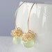 Prehnite Citrine Cluster Goldfilled Earrings