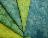 Hand Dyed Hemp Linen Fabric Bundle -- Appalachian Trail Palette