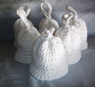 Wedding Favors, Bell Towel Toppers, Set of Six