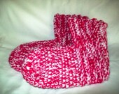 Slippers for Men or Women in Red/White