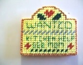 Wanted: Mother's Helper - Fridge Magnet with green lettering