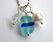 Seaglass Jewelry  Aqua Beach Series