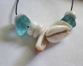Seashells Seaglass Puka Shell Necklace