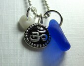 Seaglass  Jewelry  OM Charm Necklace