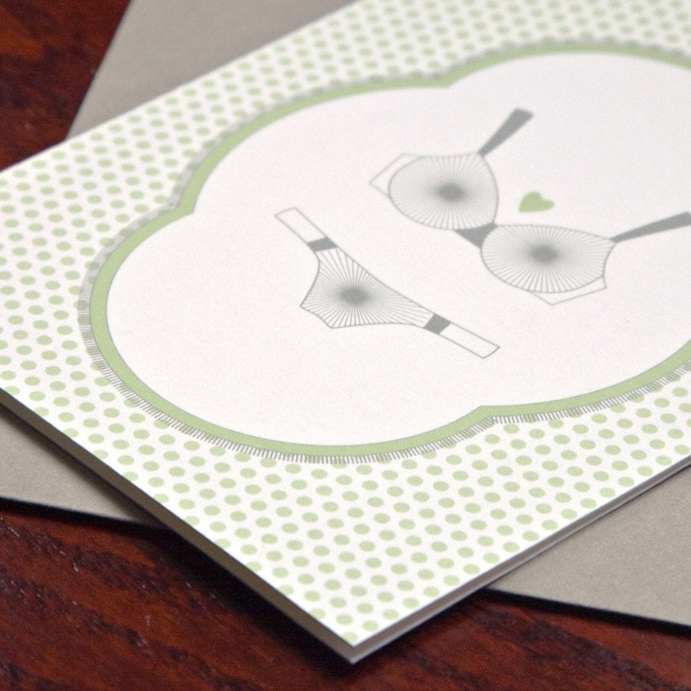 Unmentionable Notecards - Green (set of 5)