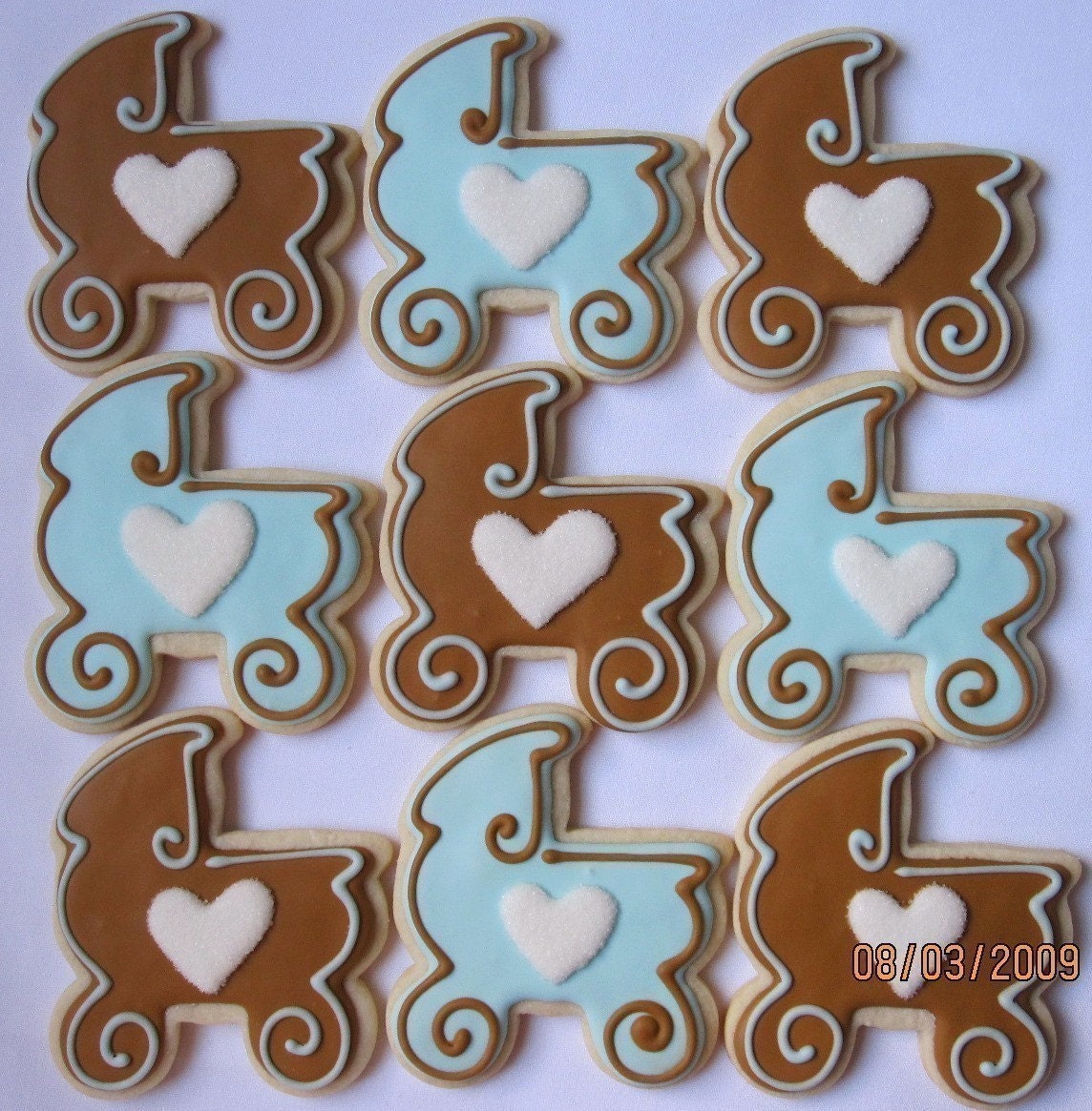 BABY CARRIAGE Sugar Cookie Party Favors, 1 Dozen