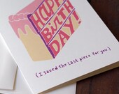 Birthday Cake - single card