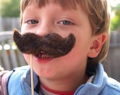 Wool Moustache, handmade mustache woolly hairy fun Halloween Costume funny boy man beard pretend play dress up Waldorf