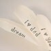 Personalized Gift Feather, Love Dad, white dove feather, unique gift