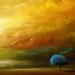 triptych original painting large art abstract Original Painting tree painting huge surreal gold modern landscape painting 54 x 24