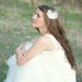 Peacock Feather Bridal Fascinator - Bridal Hair Piece - Feather Fascinator Ivory - Peacock Hair Clip with Lace PURE - vintage modern pretty