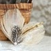 Feather Hair Clip, Peacock Feather Hair Fascinator, Ivory Hair Piece Peacock TIGER LILLY - rustic woodland natural boho vintage pretty