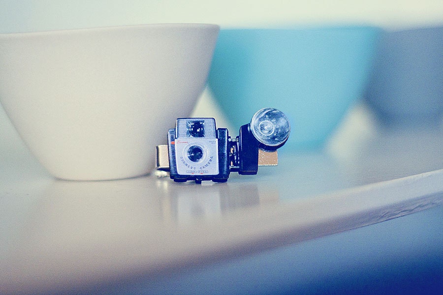 Vintage Camera Tie Clip for Child or Adult