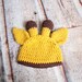 Baby Giraffe Hat, Crochet Giraffe Hat, Baby Animal Hat, Giraffe Hat, 0-3 months, MADE TO ORDER