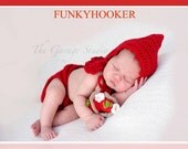 Little Red Riding Hood Photo Prop Set With Basket and  Flower Headband