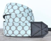 MADE TO ORDER - Camera Strap - Amy Butler Full Moon Slate