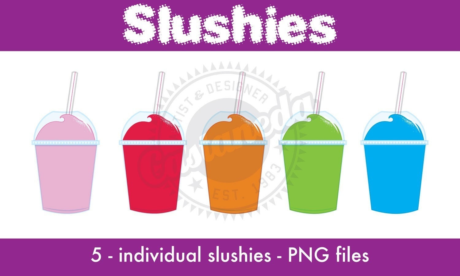slushie clipart set