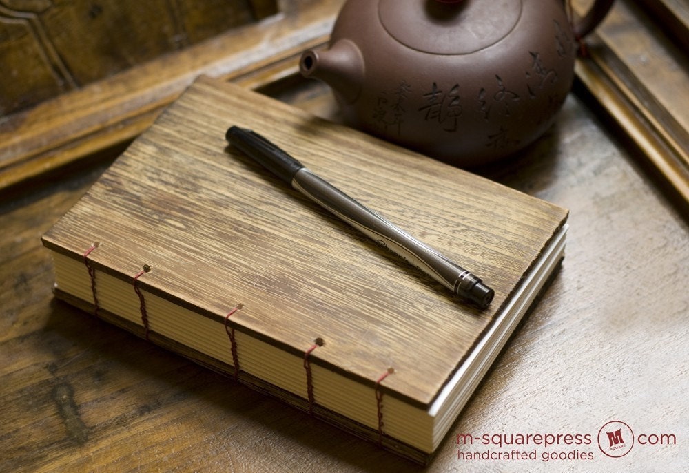 Letterpressed Paulownia Wooden Handcrafted Journal
