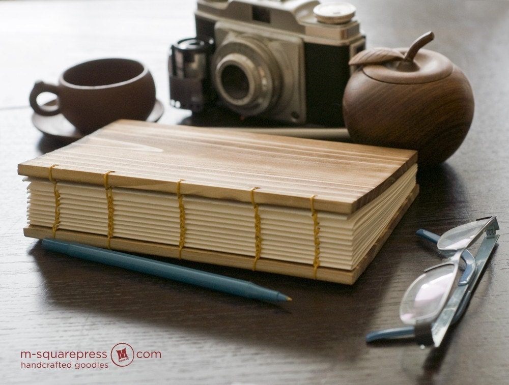 Letterpress Wooden handcrafted Sketch/Journal Book