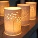 Set of three Seed Head Candle Lights