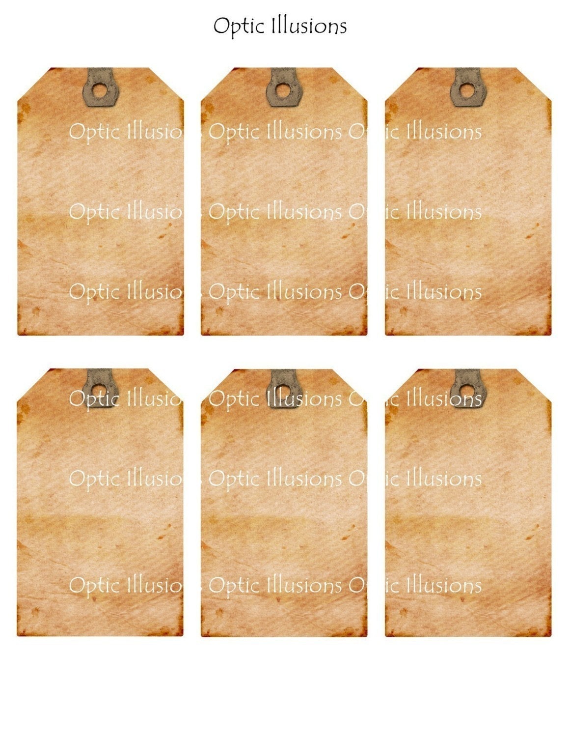 Blank Gift Tags - DIY - Set 1 - Gives you a great start to your art projects - Plus extra sheet for the backside of your tags