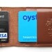 Leather card case/ Oyster card holder - Birds & Roses